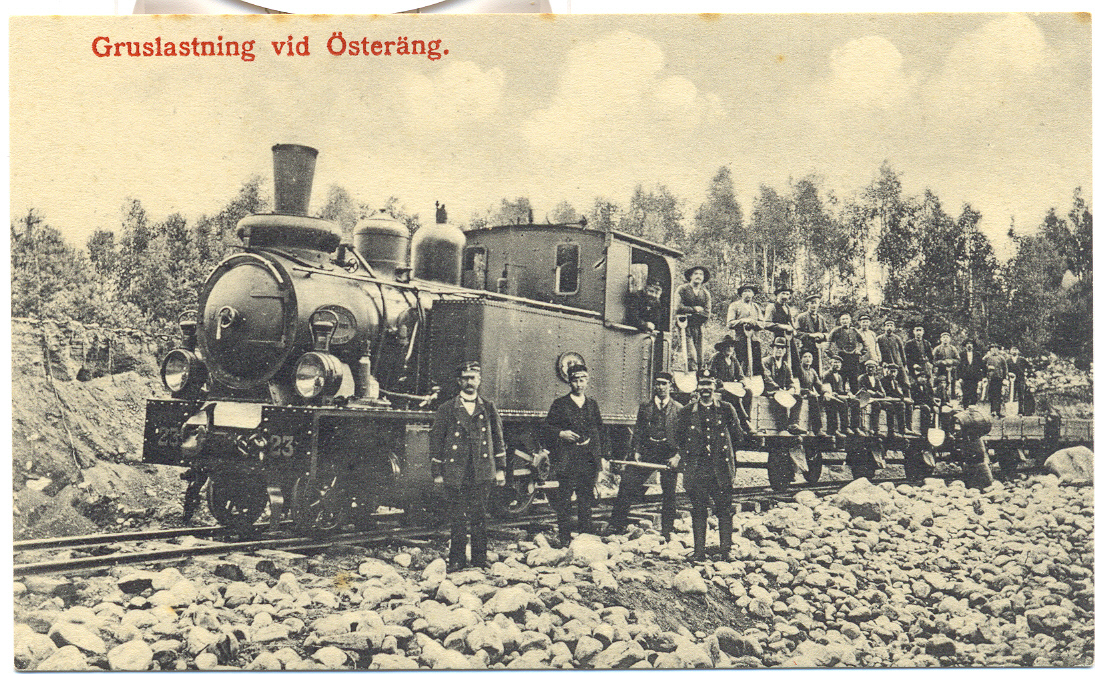 01657i Österängs grusgrop Gruståg Lok 23